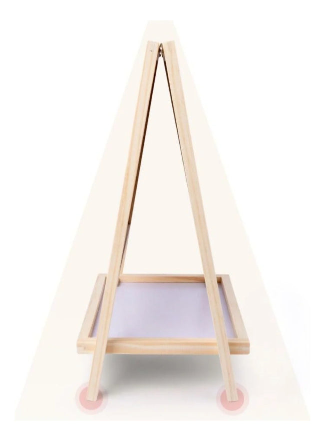 Pizarron Madera Doble Didáctica Numeros Letras For Imantadas