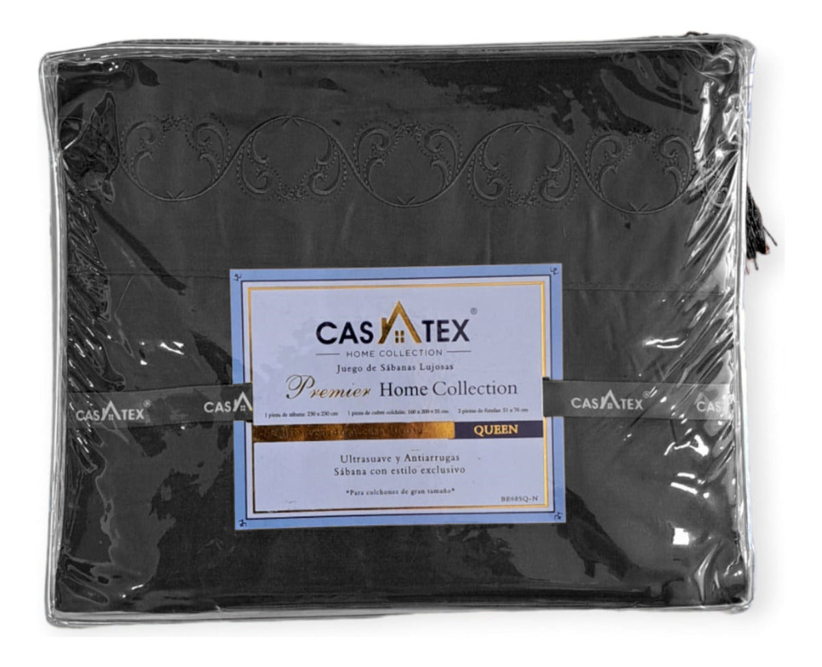 Juego De Sabanas Premium Queen Size 2 Plazas Y Media Casatex