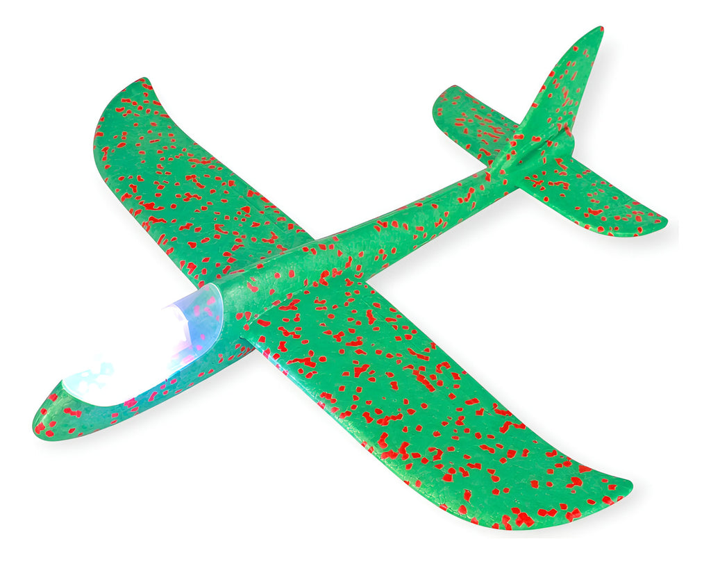 Avion Planeador Con Luz Led  Grande 48cm Ideal Para Regalar