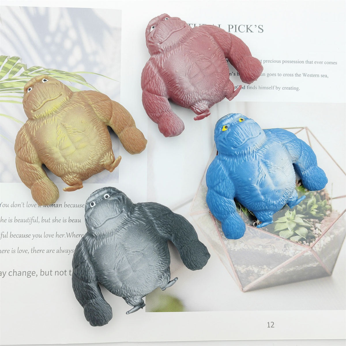 Squishy Antiestrés Gorila Suave Arenoso Deformable Tiktok