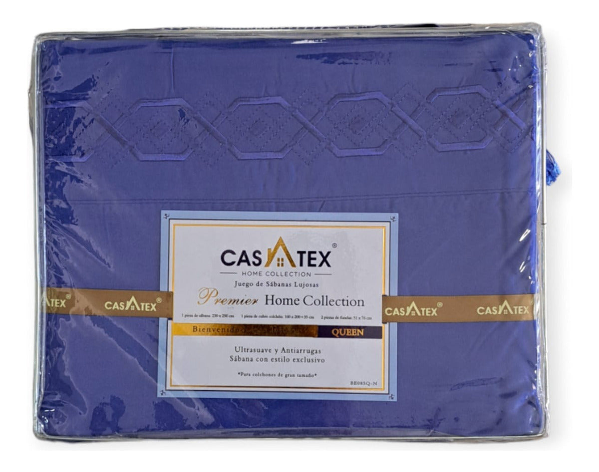 Juego De Sabanas Premium Queen Size 2 Plazas Y Media Casatex