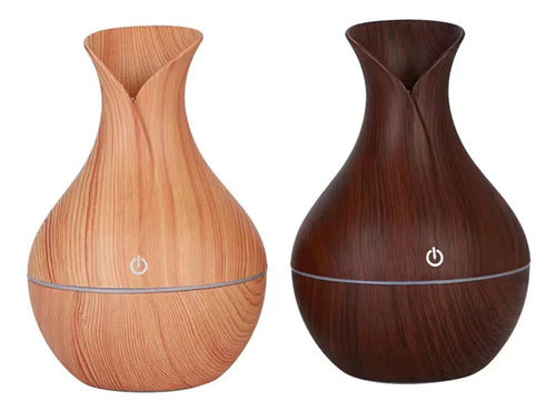 Humidificador Simil Madera Vaporizador Aire Saludable Usb