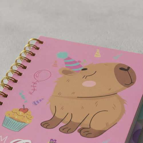 Agenda Cuaderno Anillado Capybara Con Separadores