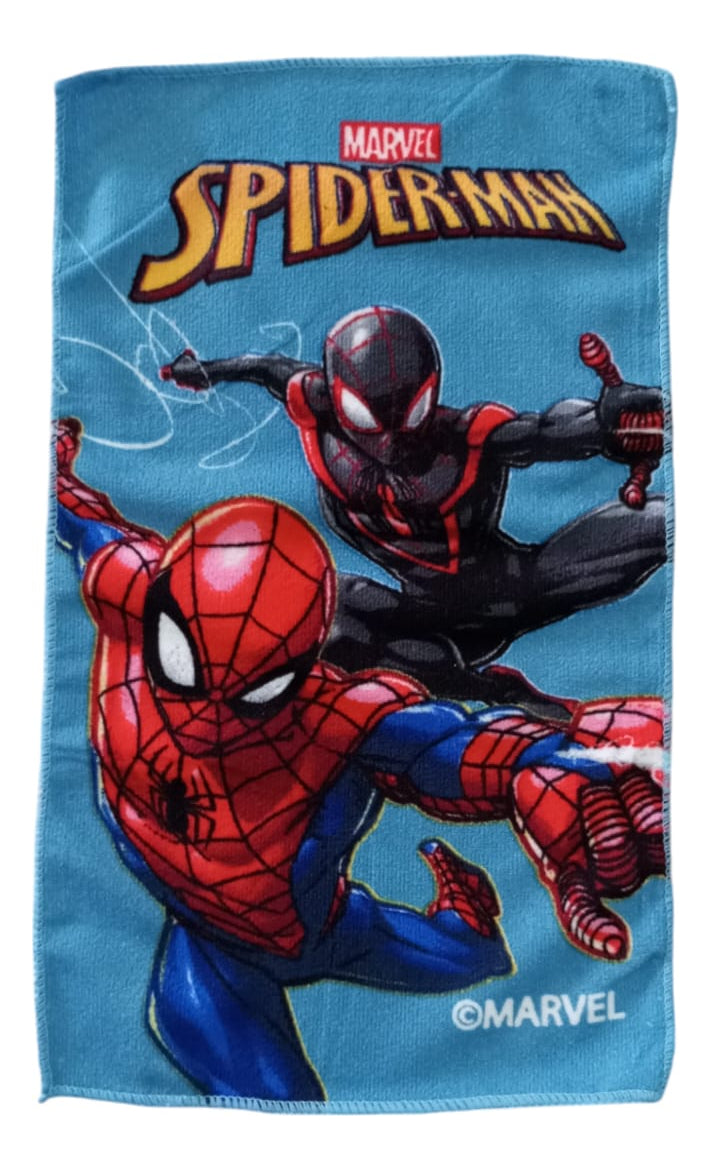 Toalla De Mano Disney Marvel Infantil Jardin Colegio 28x48