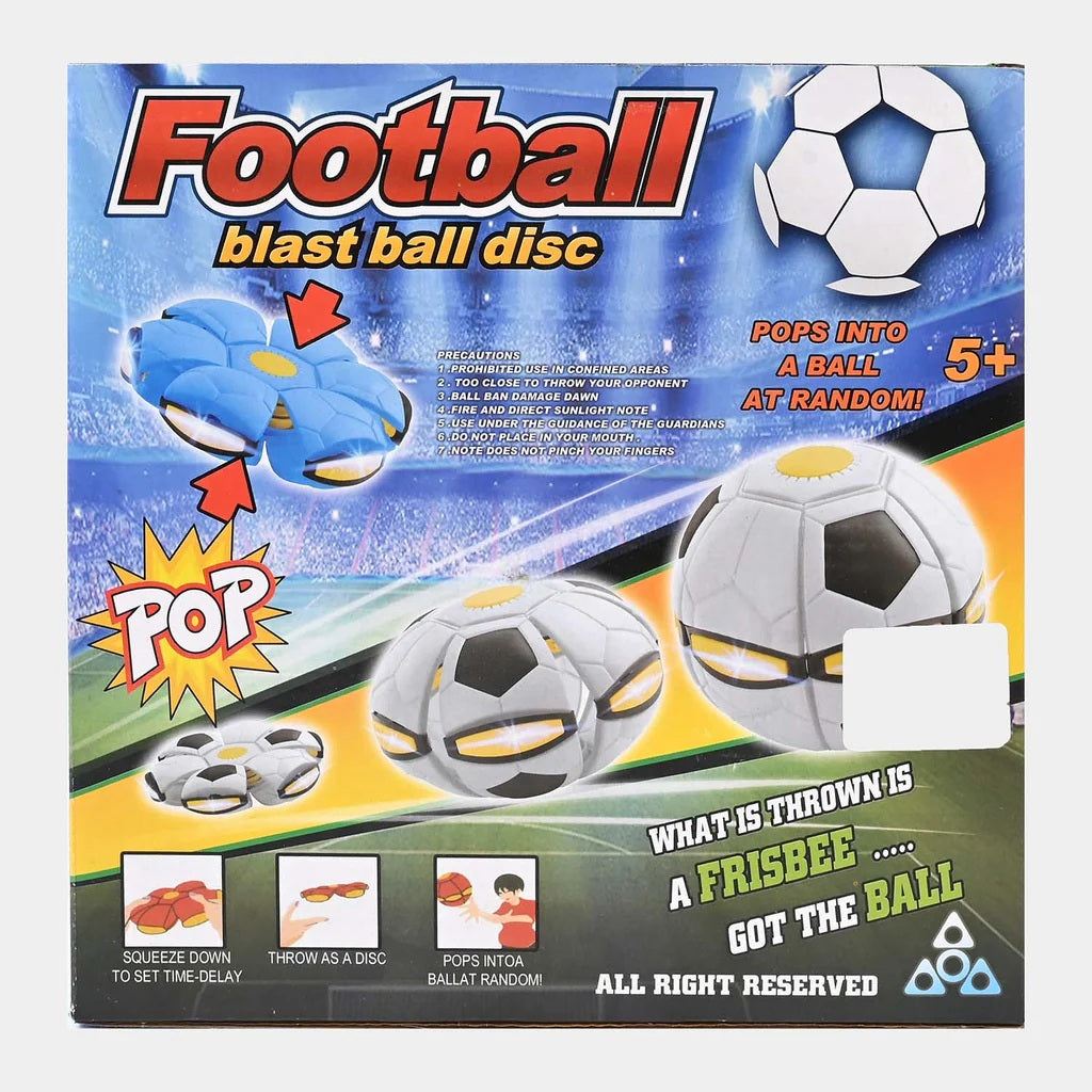 Pelota Disco Frisbee Se Transforma En Pelota Con Luz Regalo