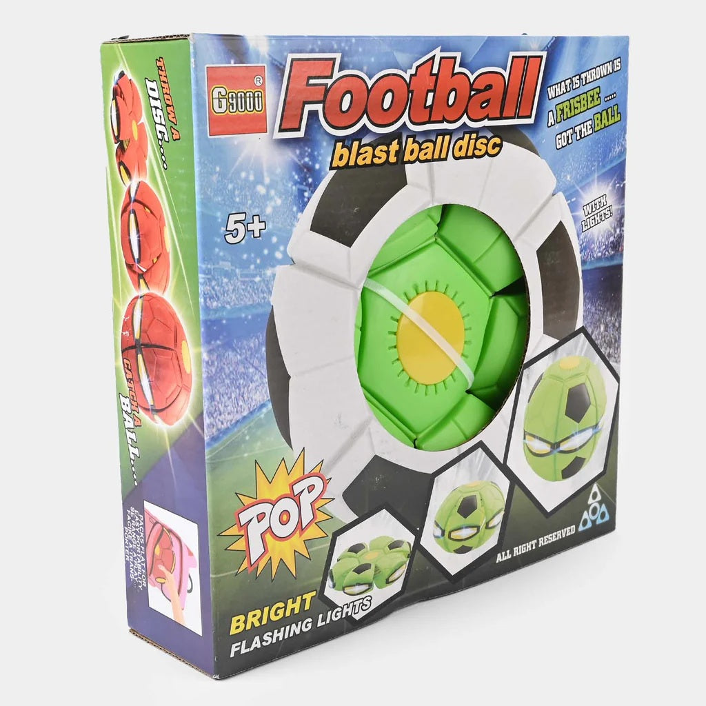 Pelota Disco Frisbee Se Transforma En Pelota Con Luz Regalo