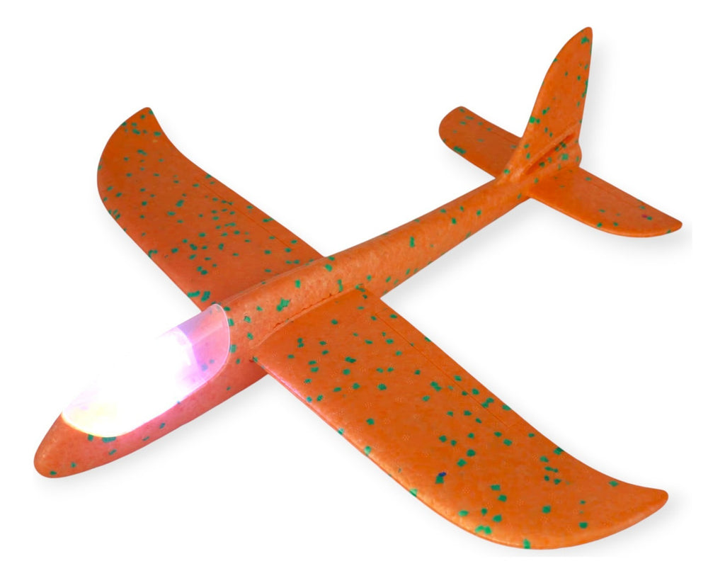 Avion Planeador Con Luz Led  Grande 48cm Ideal Para Regalar