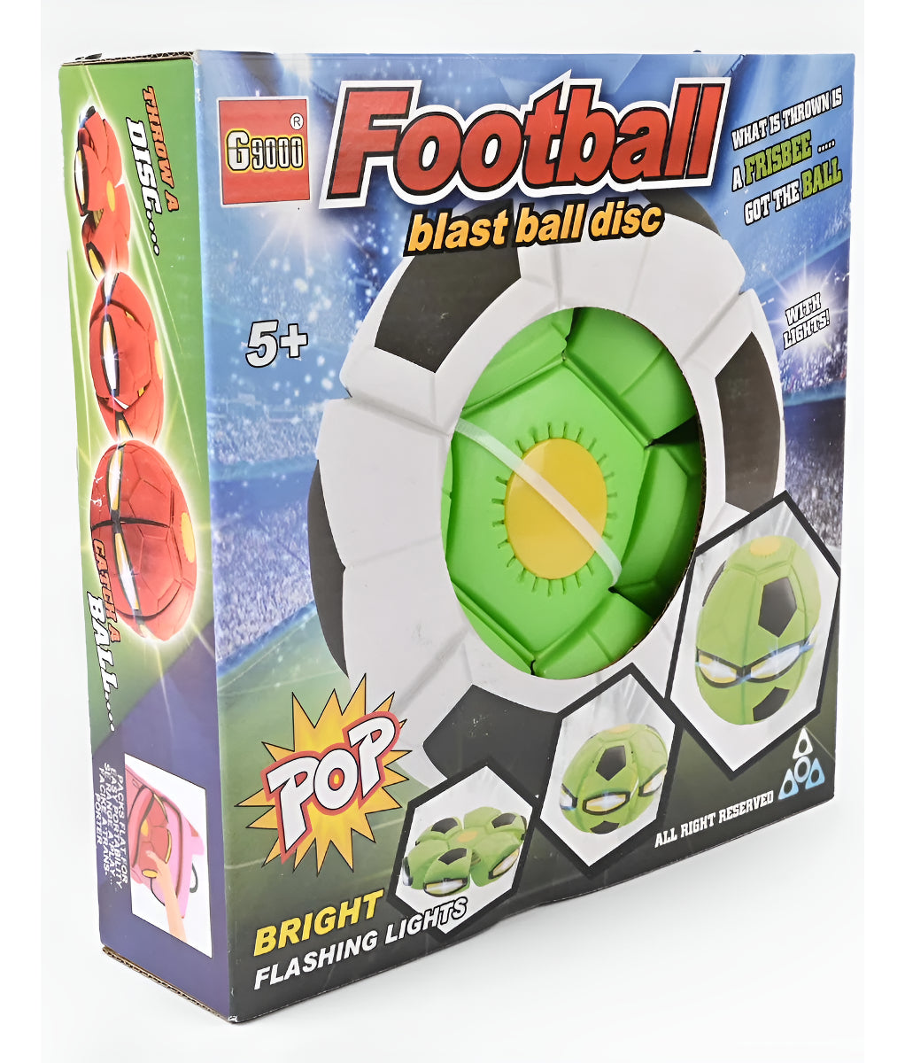 Pelota Disco Frisbee Se Transforma En Pelota Con Luz Regalo