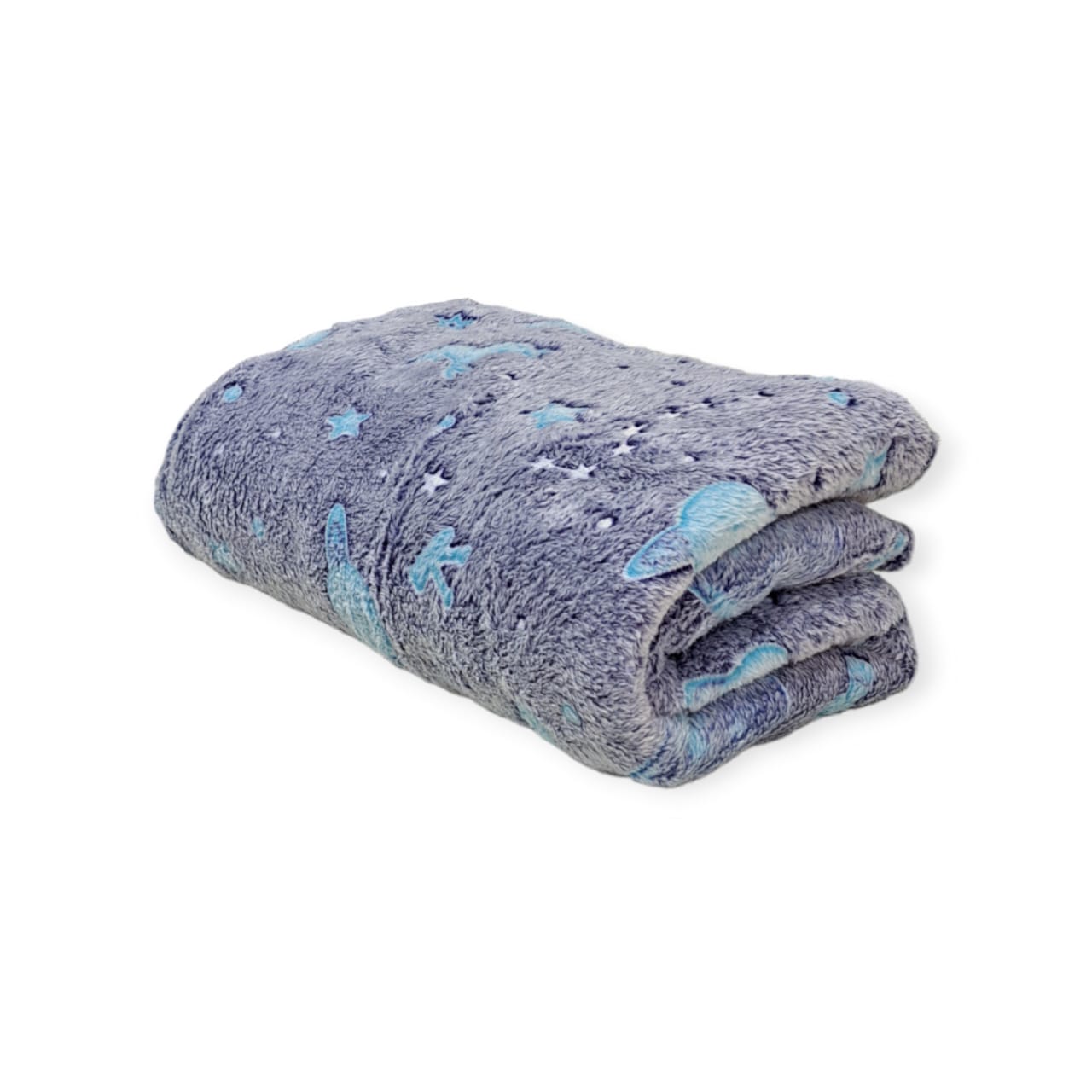 Frazada Manta Mágica Fluorescente Brilla Oscuro 1 1/2 Plaza