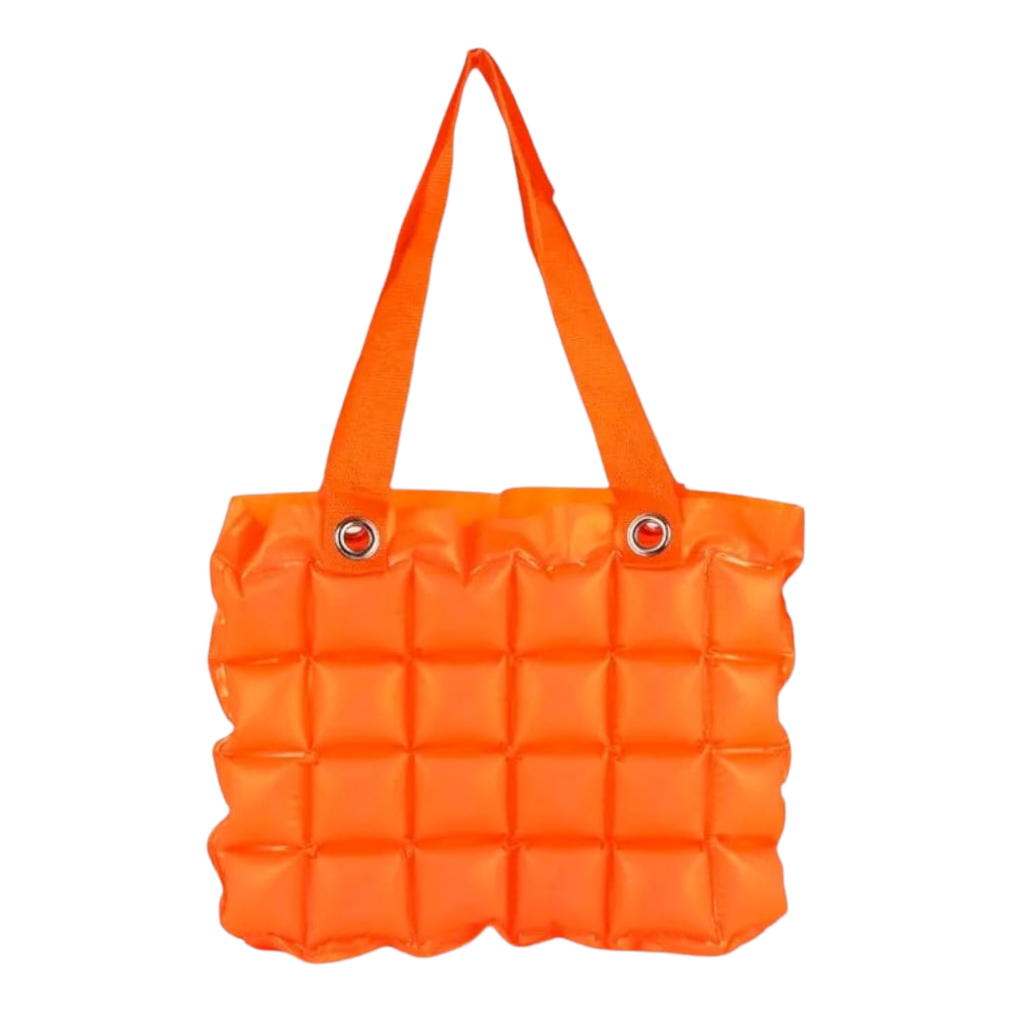 Bolso Playero Inflable Burbujas Pvc Impermeable
