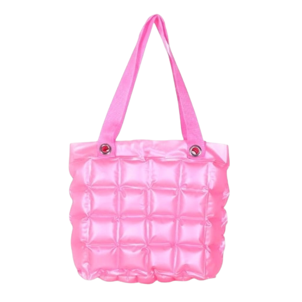 Bolso Playero Inflable Burbujas Pvc Impermeable
