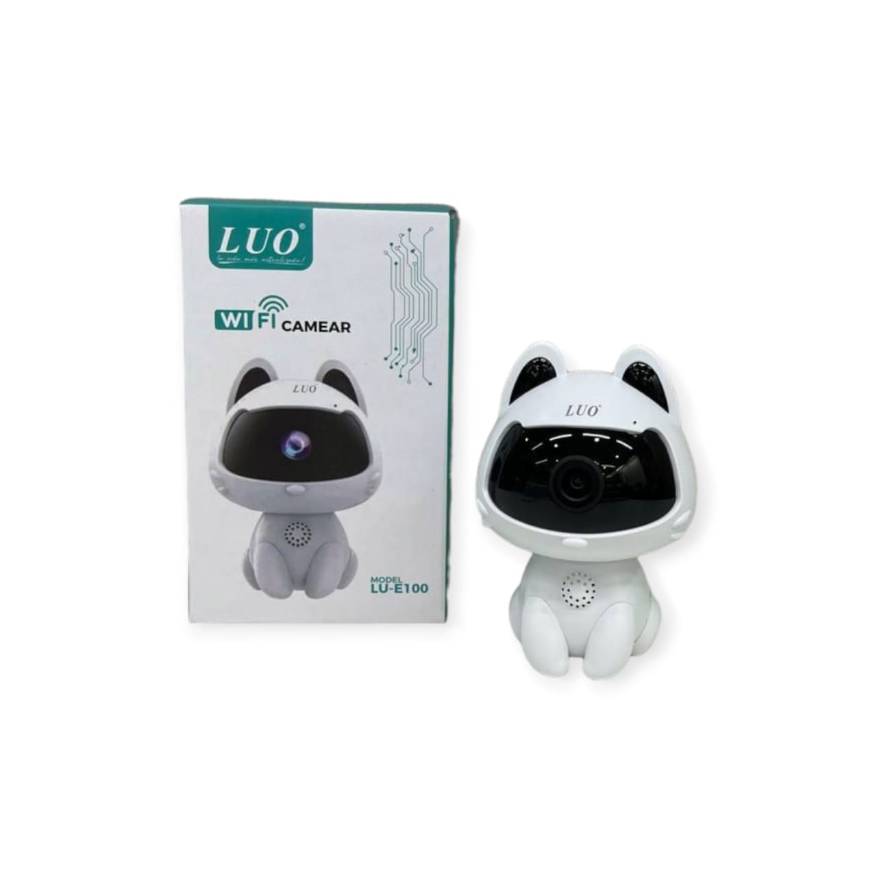 Mini Camara Wifi Diseño Gatito Infantil Control Seguridad