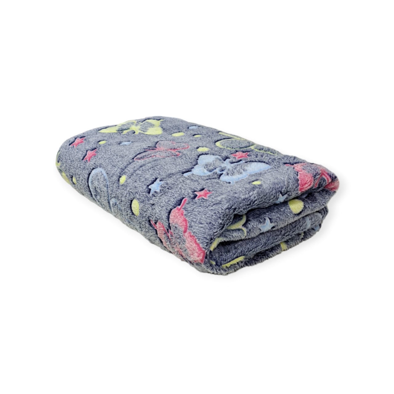 Frazada Manta Mágica Fluorescente Brilla Oscuro 1 1/2 Plaza