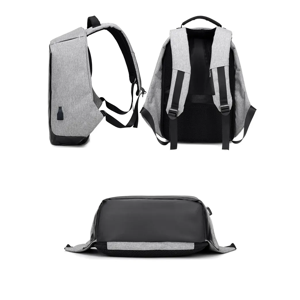 Mochila Antirrobo Impermeable Porta Notebook Usb Anticorte