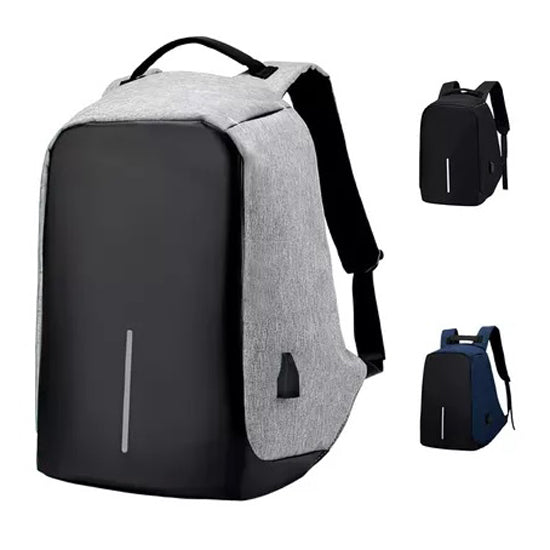 Mochila Antirrobo Impermeable Porta Notebook Usb Anticorte
