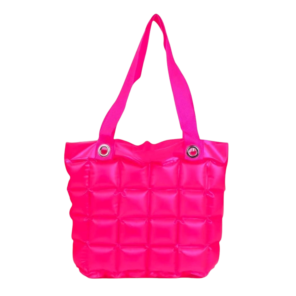 Bolso Playero Inflable Burbujas Pvc Impermeable