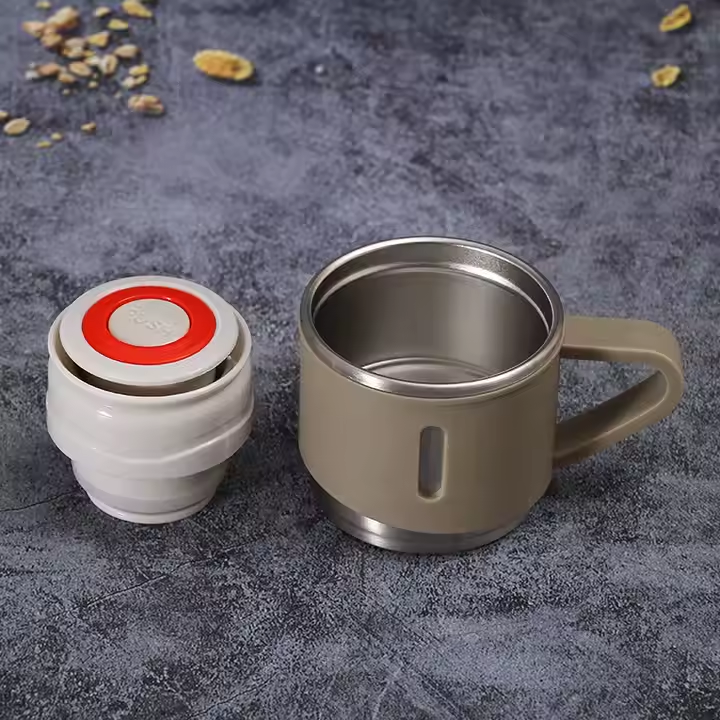 Termo Acero Inoxidable 500ml + 3 Tazas Regalo Frio Calor