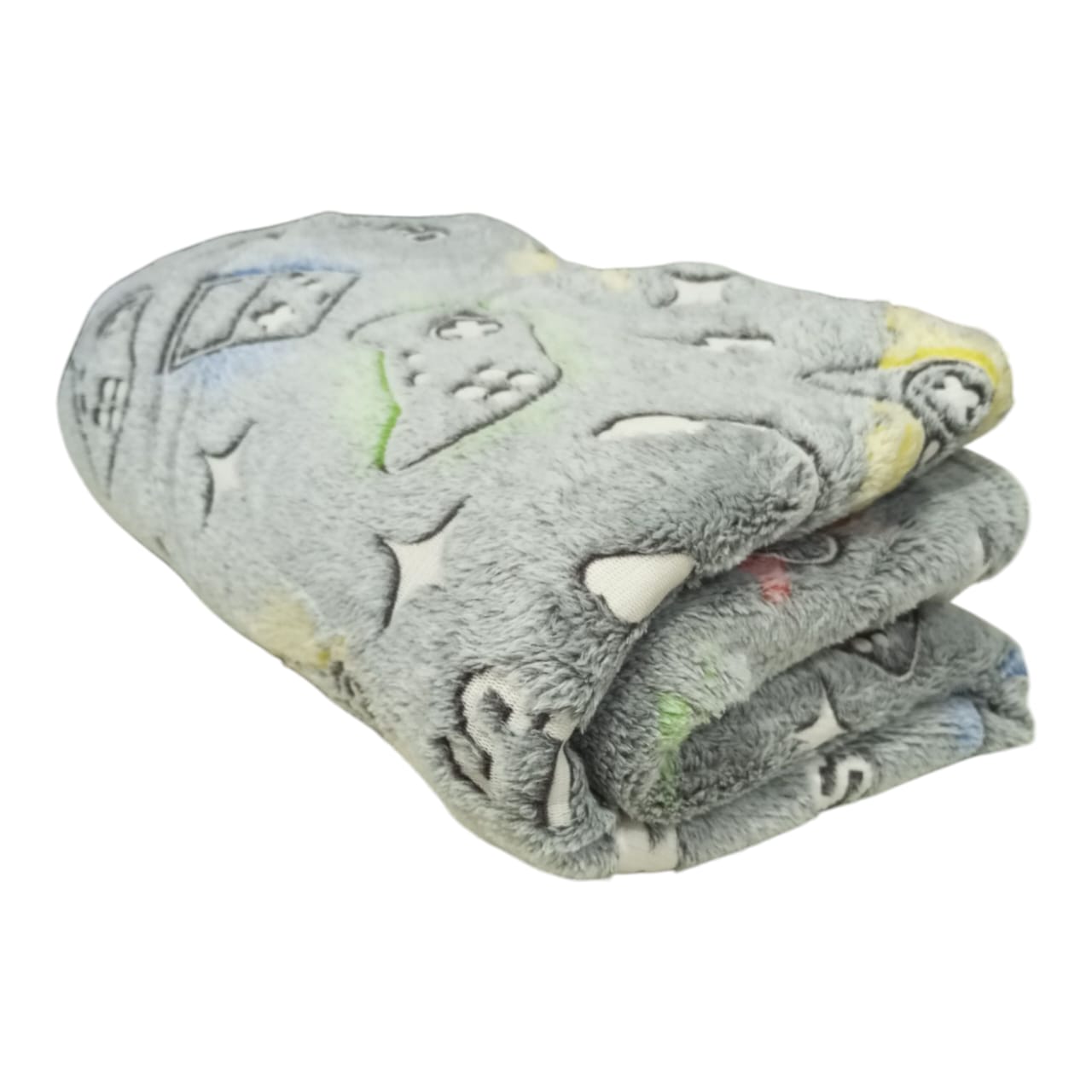 Frazada Manta Mágica Fluorescente Brilla Oscuro 1 1/2 Plaza