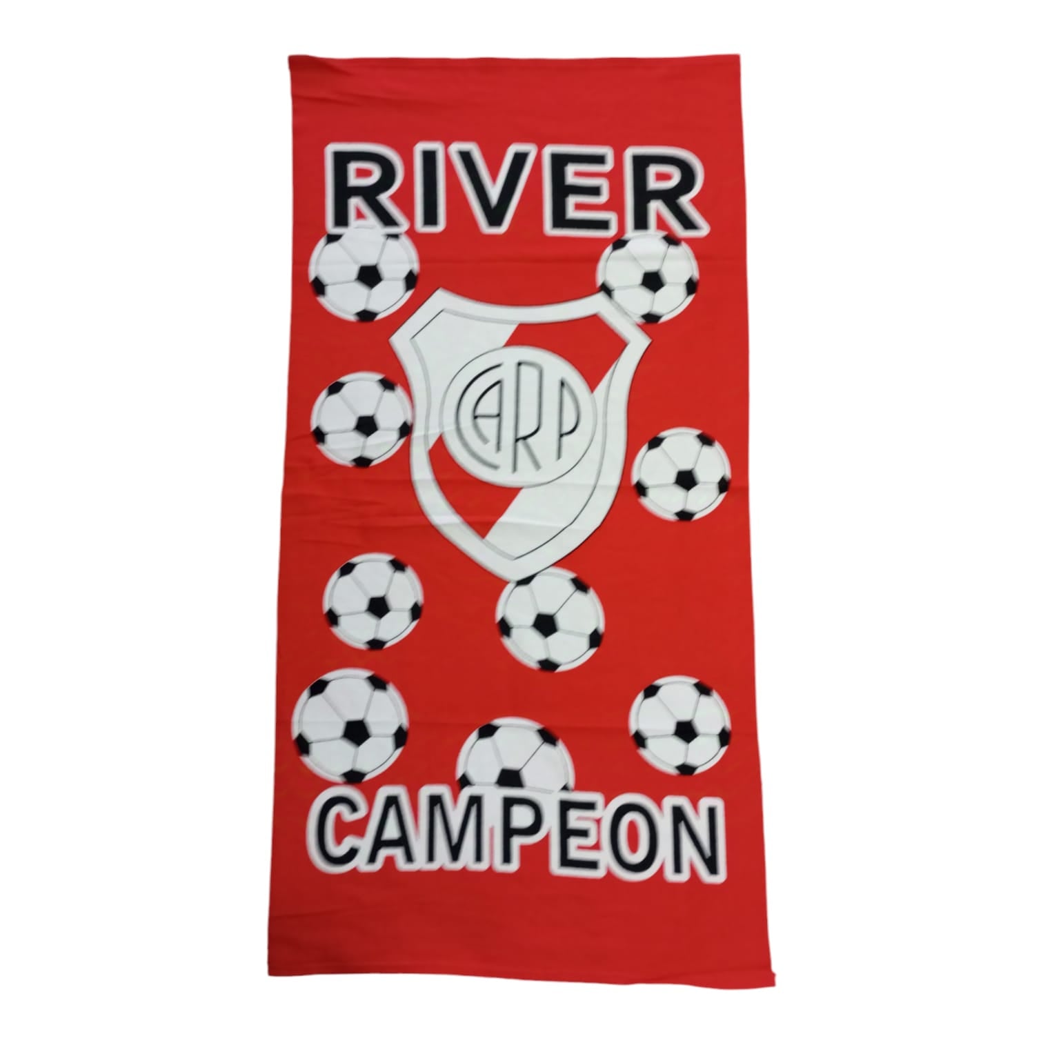 Toallon Secado Rapido Equipos Futbol Boca River 70x140