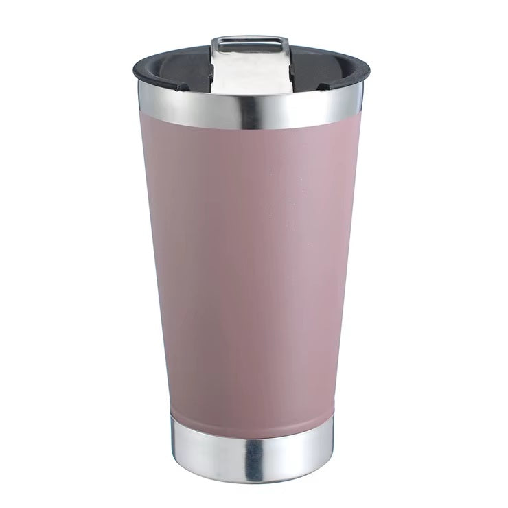 Vaso Térmico Acero Inoxidable Tapa Abridor Cerveza Chopera