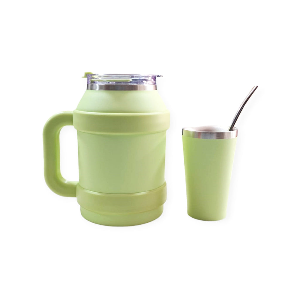 Termo Acero Inoxidable Terere Sorbete 1100ml Incluye Mate