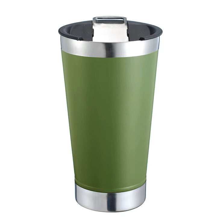 Vaso Térmico Acero Inoxidable Tapa Abridor Cerveza Chopera