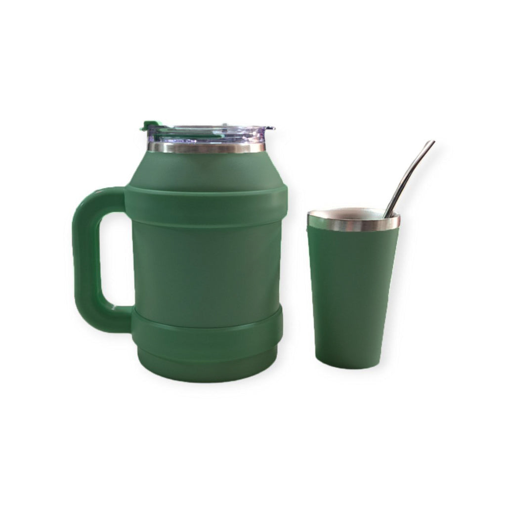 Termo Acero Inoxidable Terere Sorbete 1100ml Incluye Mate