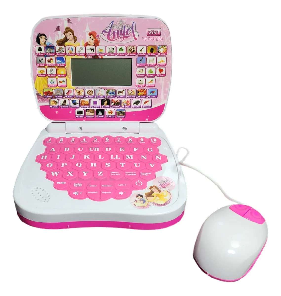 Computadora Laptop Educativa Didáctica Con Mouse Juguete