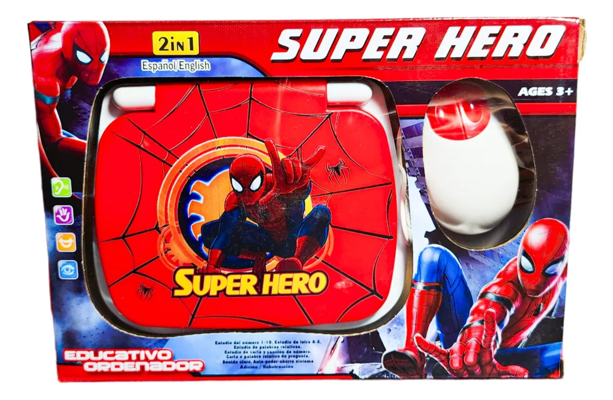 Computadora Laptop Educativa Didáctica Con Mouse Juguete